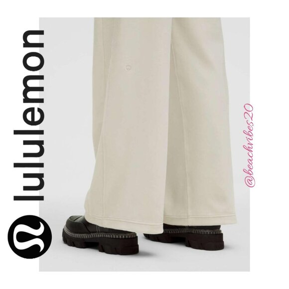 LULULEMON ATHLETICA Scuba Mid-Rise Wide-Leg Pant *Velvet Bone XL NWT LL-233 - Picture 6 of 16